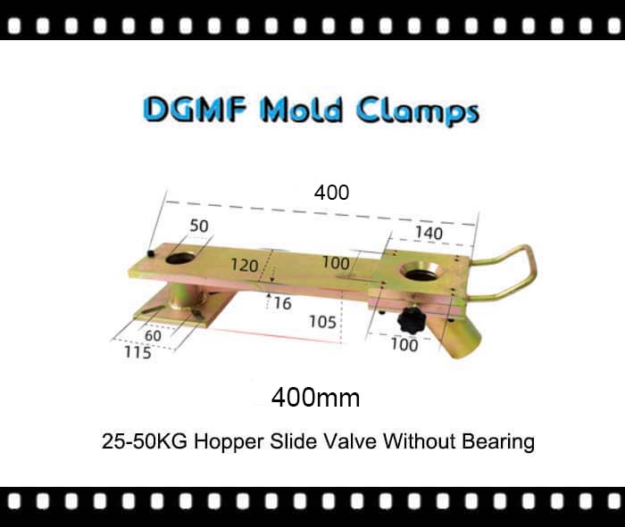 400mm 20-50KG Manual Slide Gates for Hoppers Without Bearing – DGMF Mold Clamps Co., Ltd