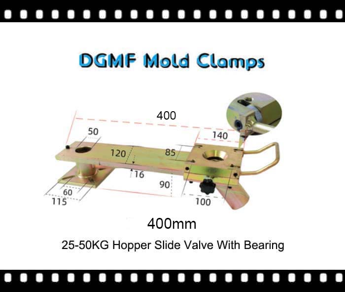 400mm 20-50KG Mechanical Slide Gate Valve for Hoppers With Bearing – DGMF Mold Clamps Co., Ltd