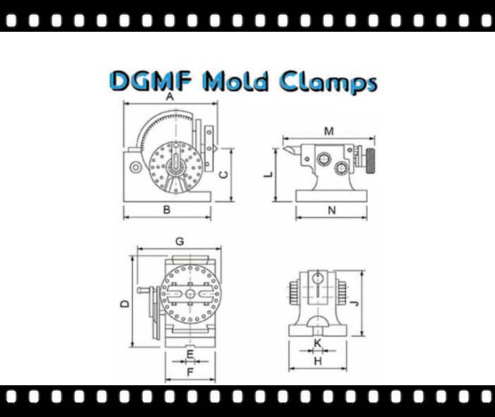 DGMF Mold Clamps Co., Ltd - Universal Dividing Head For Milling Machine Drawing