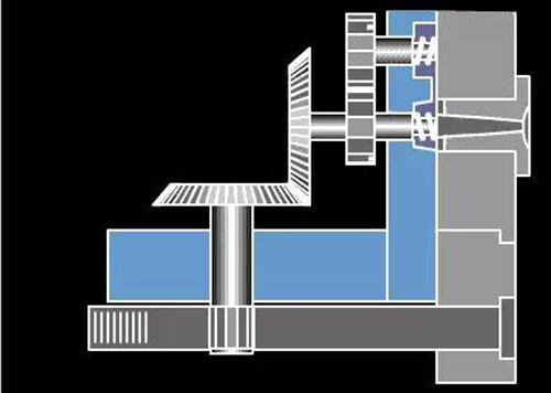 17.-Mold-drawing-of-rack-dethreading-mechanism-DGMF-Mold-Clamps-Co.-Ltd