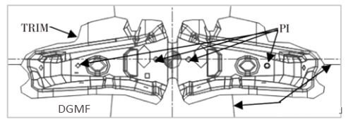 Figure 4 Trimming punching composite process - DGMF Mold Clamps Co., Ltd