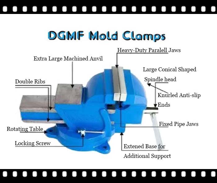 DGMF Mold Clamps Co., Ltd - Heavy-Duty Industrial Bench Vise Benefits and Features