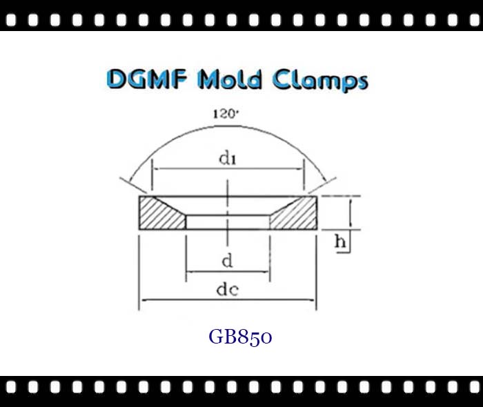 DGMF Mold Clamps Co., Ltd - DIN 6319 Conical Seat Conical Washer GB850 Drawing